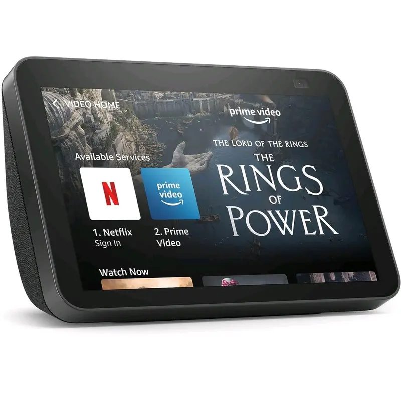 Echo Show 8 | 2nd generation, HD smart display with Alexa and 13 MP camera | Charcoal 0