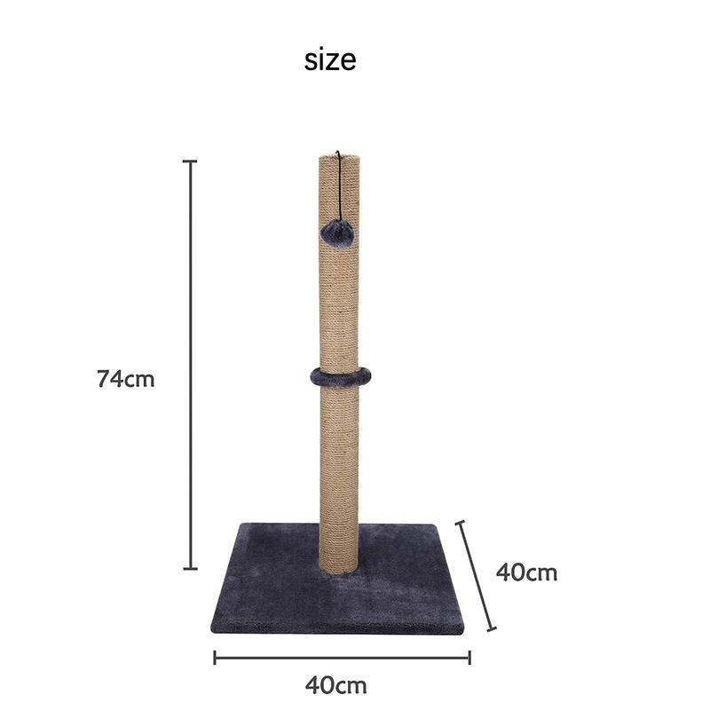 Product Introduction of 74CM TALL LARGE CAT SCRATCHING POST STRONG NATURAL SISAL POLE HEAVY DUTY BASE UK UK 12
