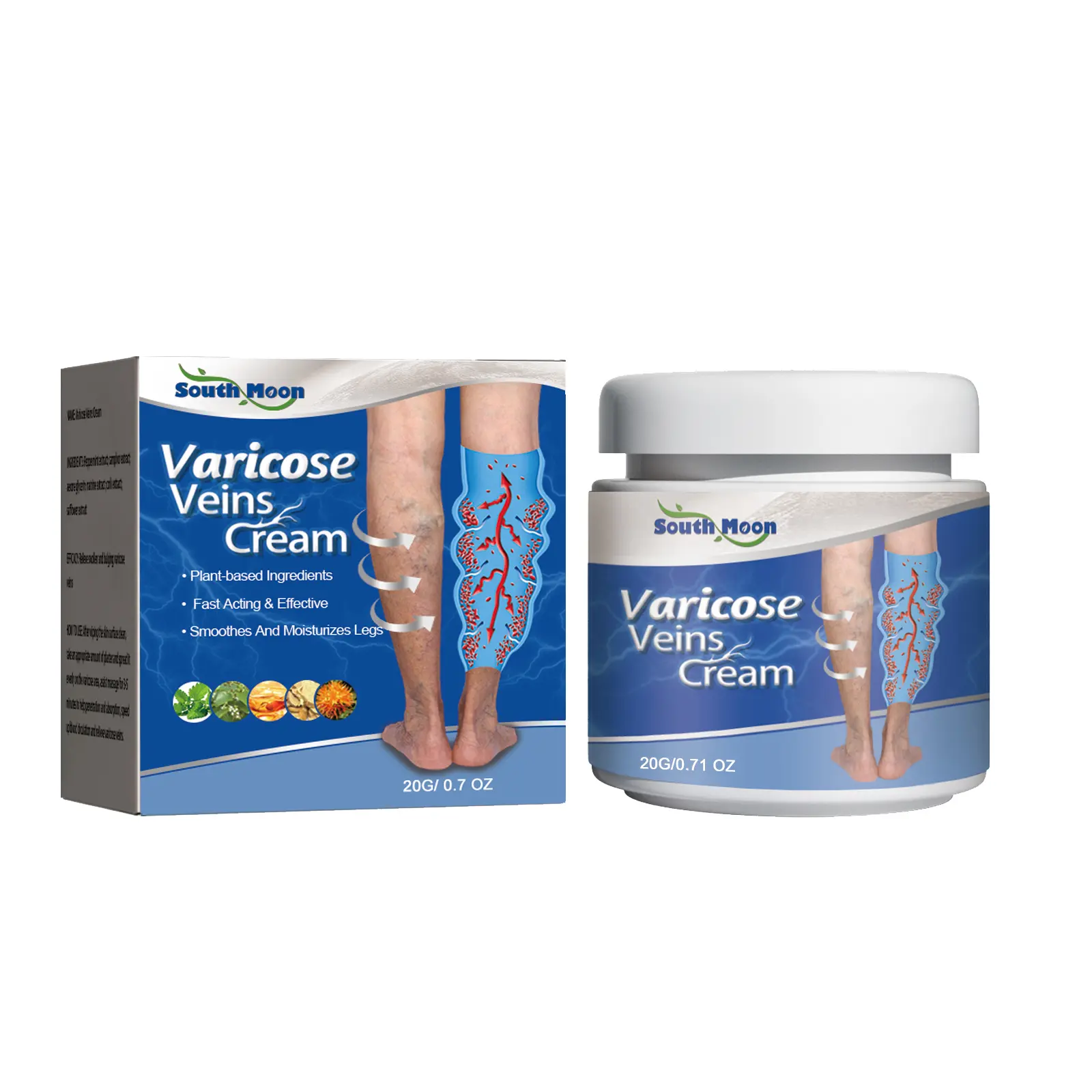 South Moon Leg Cream Relieves Leg DiscomfortMoisturises and moisturises skinDaily Massage Treatment