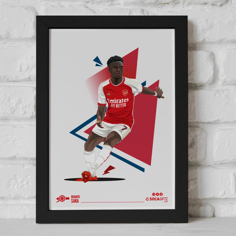 Non Framed A4 Saka Poster Print ONLY 3