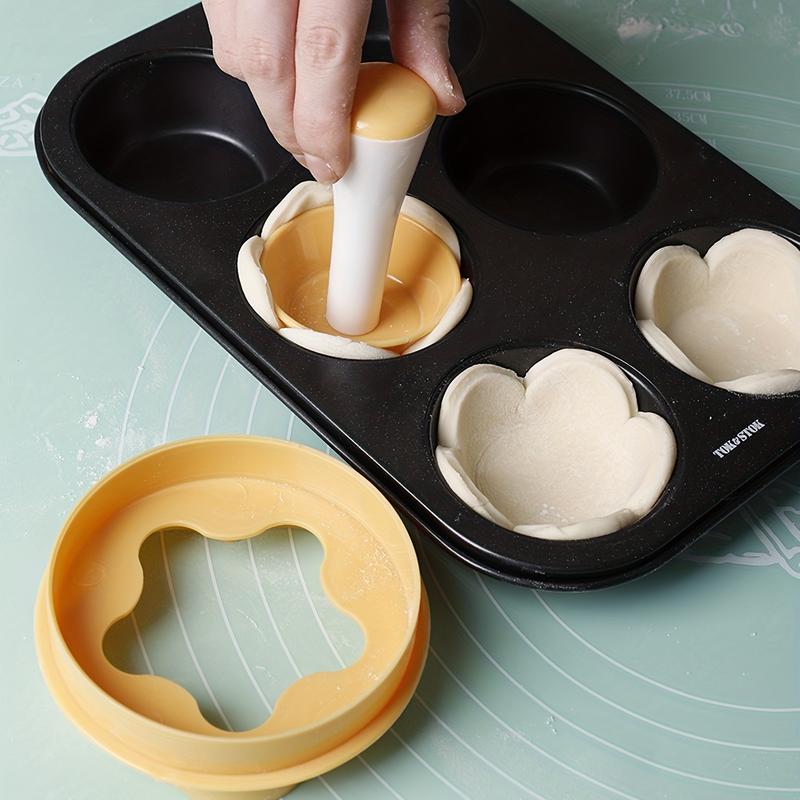 2-Piece Set: Flower-Shaped Pastry Cutter & Tart Tamper for Baking Tarts, Cookies, and Biscuits - Essential Kitchen Gadgets and Accessories 7