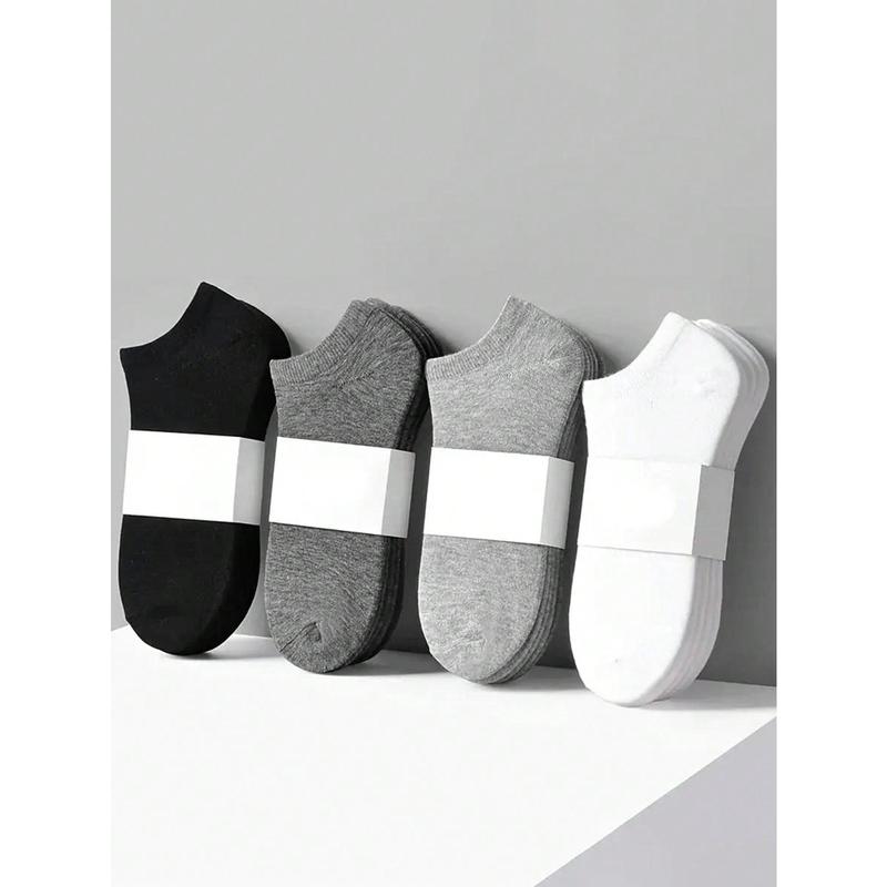 1/5/10/15/20/25/30 Pairs Men Socks Essential Ankle Socks, Soft & Lightweight All-Match Low Cut Ankle Socks, Women's Stockings & Hosiery, Gym Fabric Menswear Day Polyester Stripe Unisex Multicolor 6