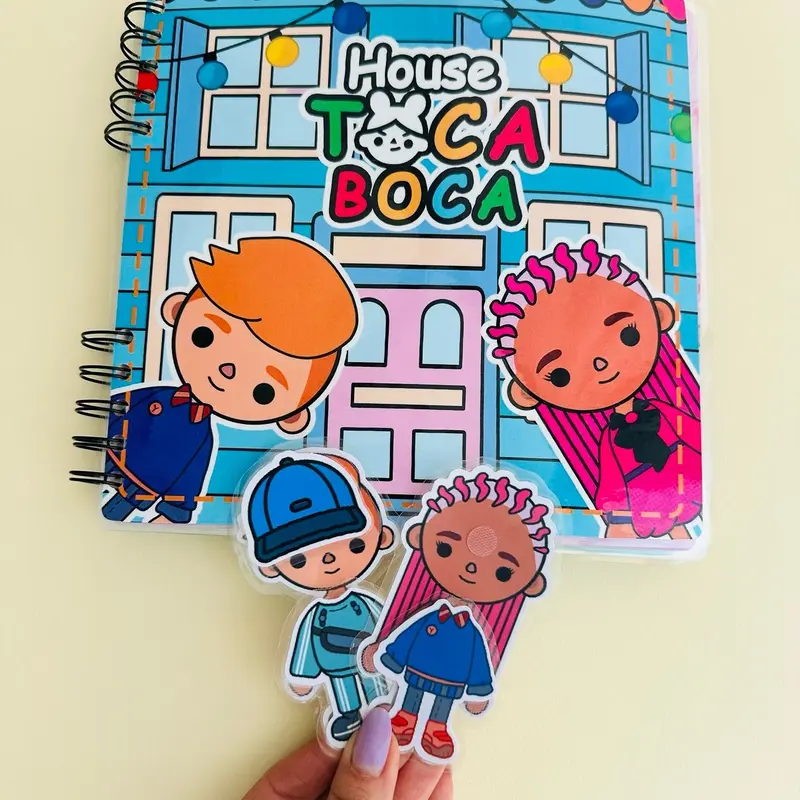Toca Boca house Game children velcro book 0