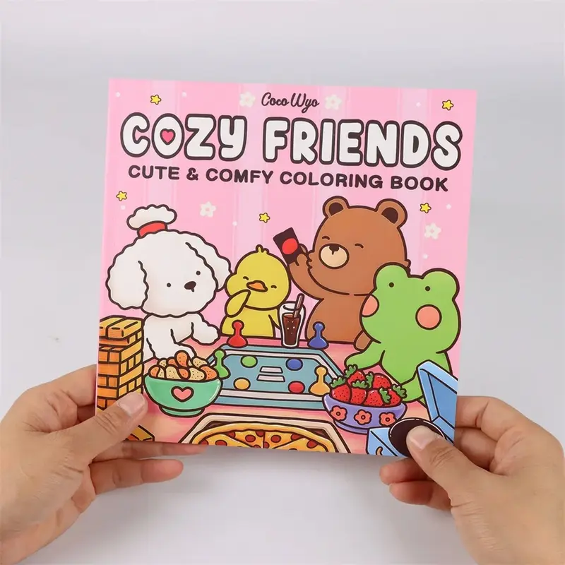 Coloring Book For Adults And Teens Halloween Theme Featuring Adorable Creepy Creatures In Cozy Moments For Relaxation Gift 6