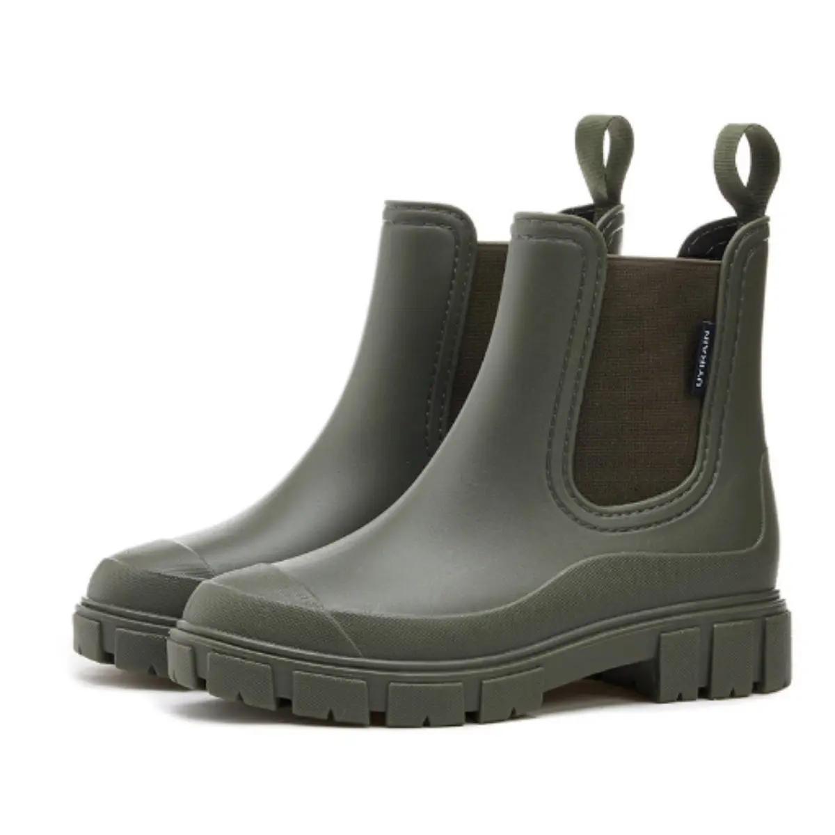 Women's new fashionable waterproof and anti slip rain boots, outdoor casual and comfortable slip on rain boots, very suitable for students and outdoor sports