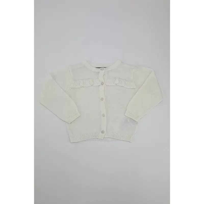 6-9m - White Cardigan 0