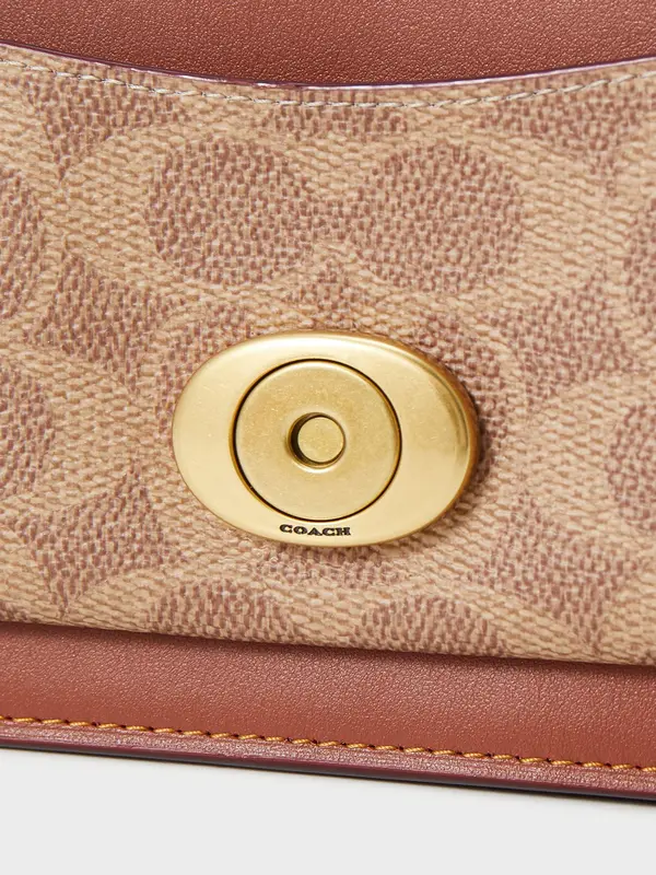 Coach COATED SIGNATURE TABBY CHAIN - Clutch 7
