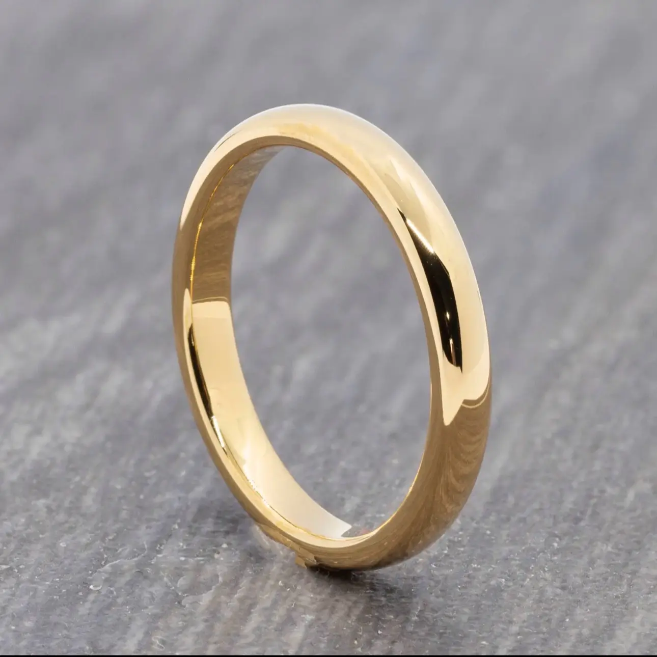 Unisex's rings 9 carat 9ct 9k gold Yellow gold plated Men Women wedding Band Rings . All sizes available W=3mm unisex engagement anniversary marriage ring