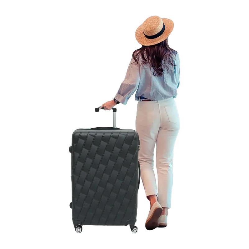 24" Medium Hard Shell Lightweight Suitcase Luggage ABS Trolley 4 Spinner Wheel 1
