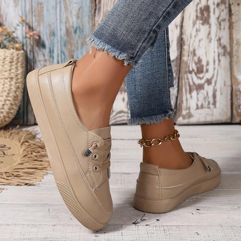 Product Introduction of Chic Slip-On Sneakers - Comfortable Low Top Design - Versatile White, Perfect for Casual Outings Walking Shoes Sports Shoes Girl Trainer Athletic Runner Training Footwear Closed Women Running 10