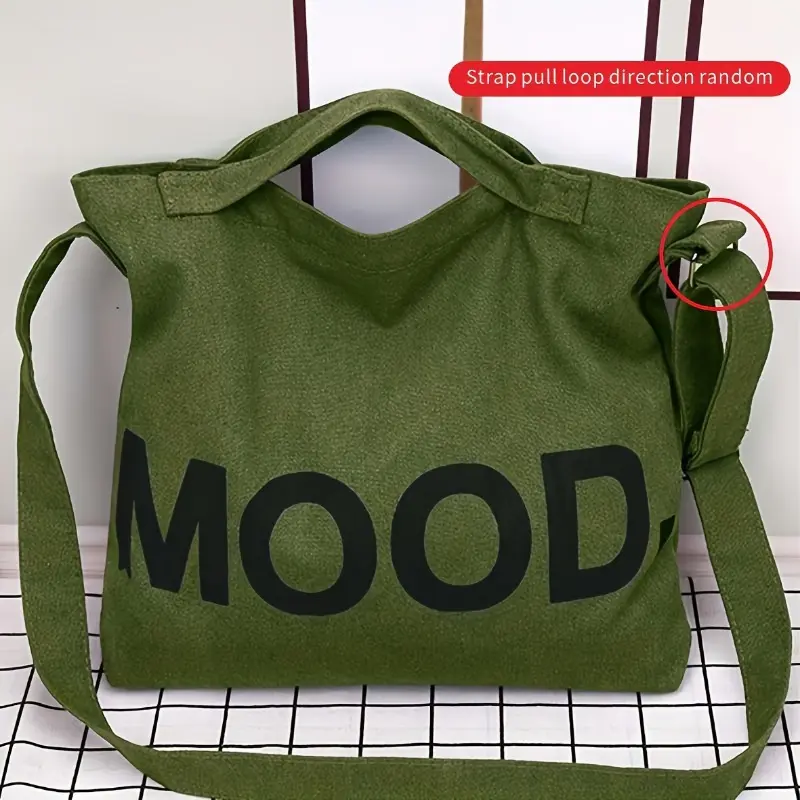 Large Capacity Multifunctional Tote Travel Messenger Bag Made of Canvas for Women, Suitable for Crossbody Use. 6