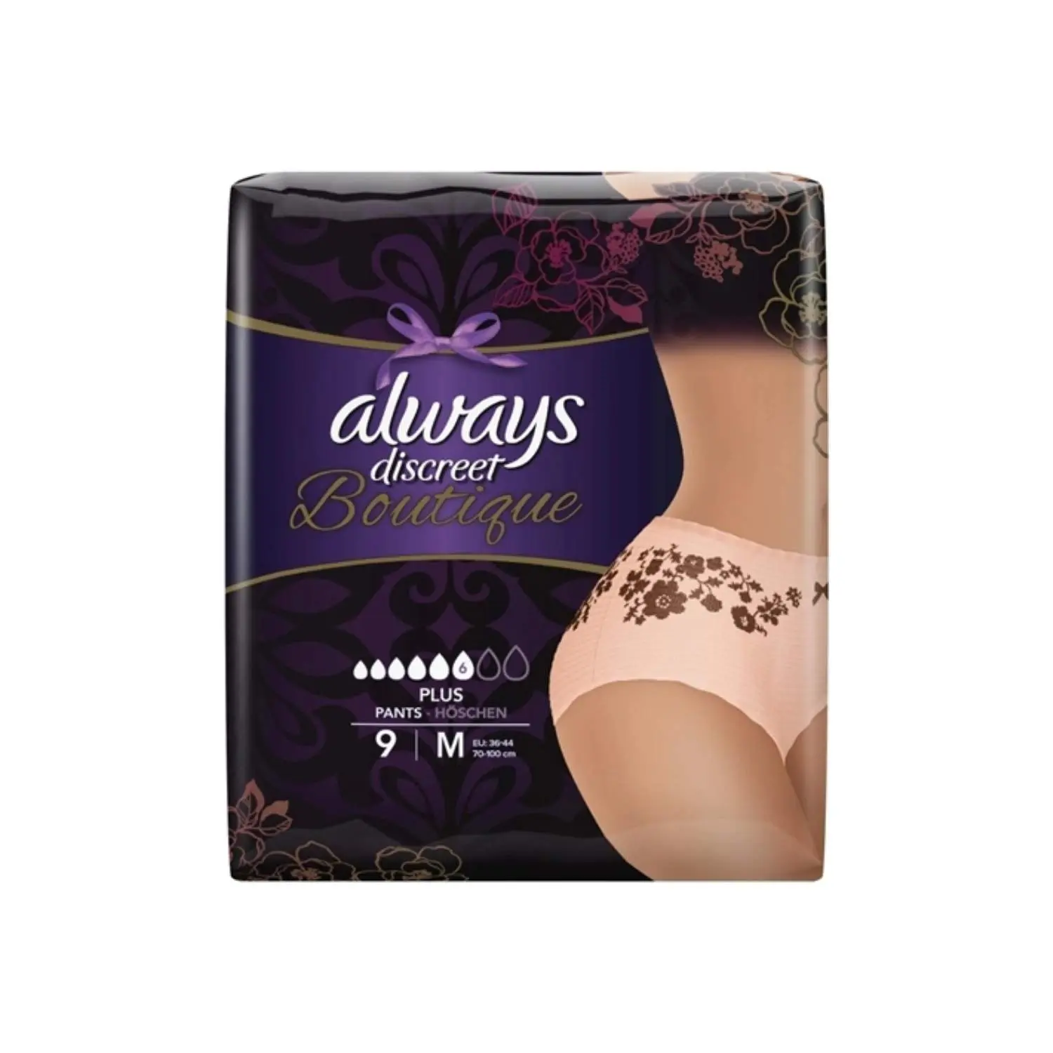Always Discreet Boutique Incontinence Pants Medium - 9 Pack