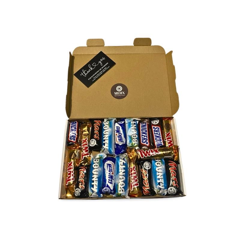 Chocolate Gift Box  | The Perfect Chocolate Gift Box For Easter, father's day, for spring, boyfriend, girlfriend | Pack of 18 | Boxed Treat | Bounty,Mars,Twix,Milky Way,Snickers | Bulk Chocolates cadbury chocolate Snack Coconut Snack Coconut 2