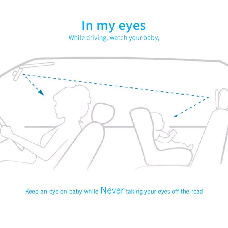 Car Baby Seat Inside Mirror View Back Safety Rear Facing Care Child Infant Care 3