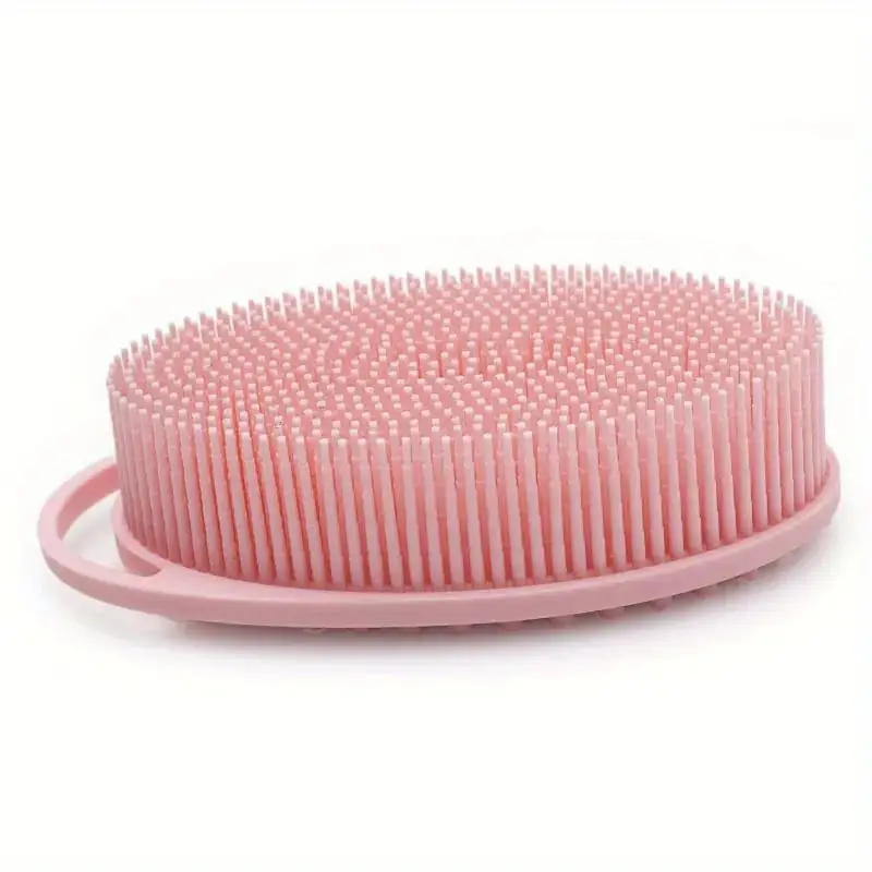 Silicone Cleansing Brush for Shower, Household Adult Double-sided Rubbing Bath Brush, Body Massage Bath Brushes for Women & Men, Reusable Exfoliating Brush, Everything Shower Products