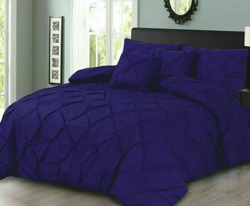 Pintuck Pleated Alford Duvet Cover Set Bedding With Pillowcase All Sizes Colours Shop Now 5