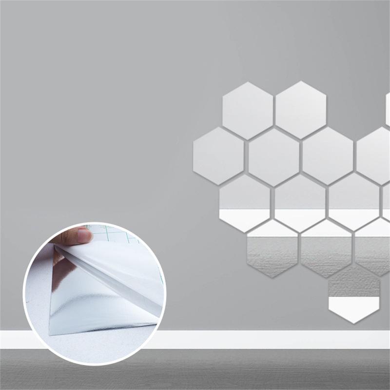 2m Large Mirror Wall Sticker Roll Self Adhesive Bathroom Room DIY Decor Stick On 6