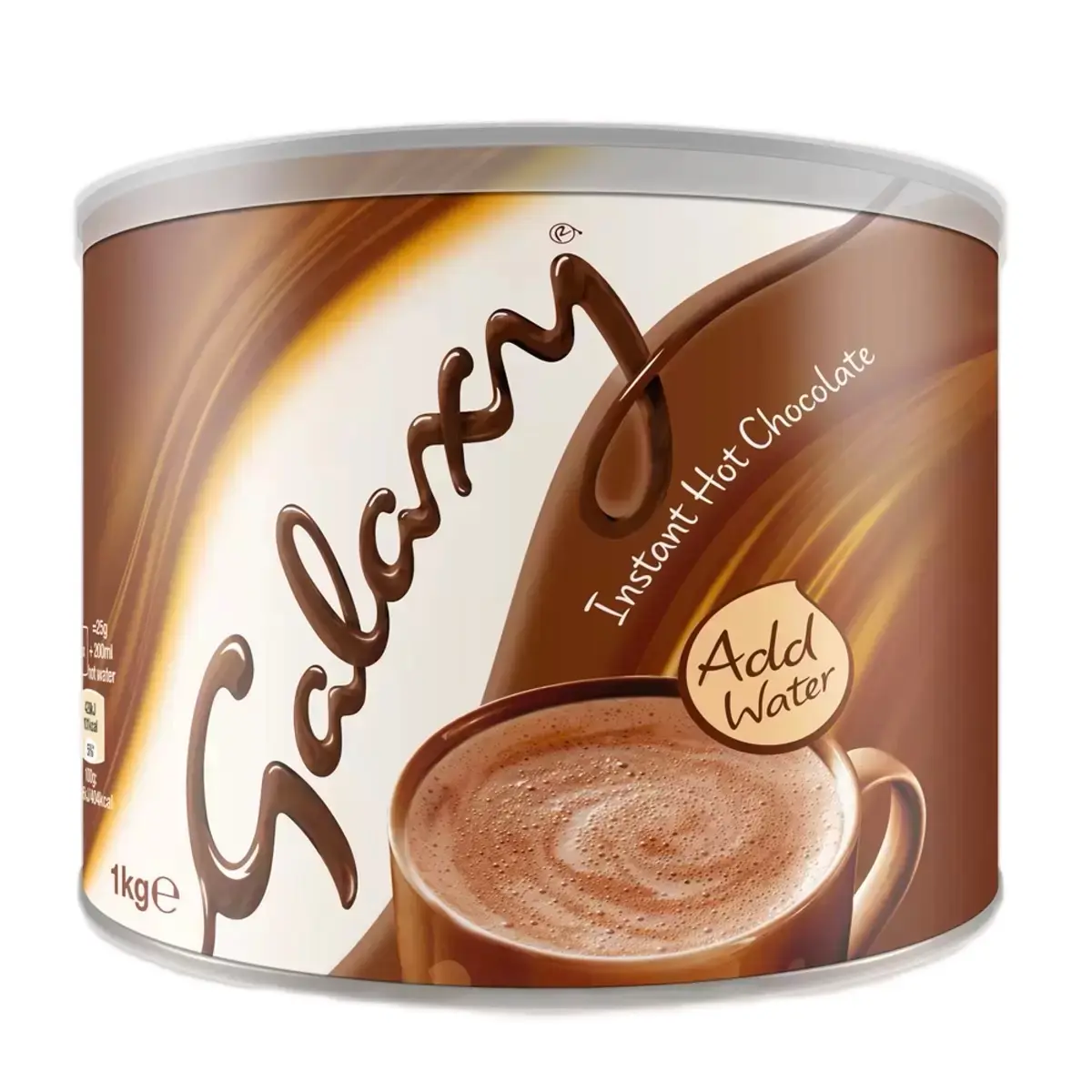 Galaxy Instant Hot Chocolate, 1kg ,One Serving: 25g - Approximately 40 Servings Per Pack - Free From Artificial Colours & Preservatives