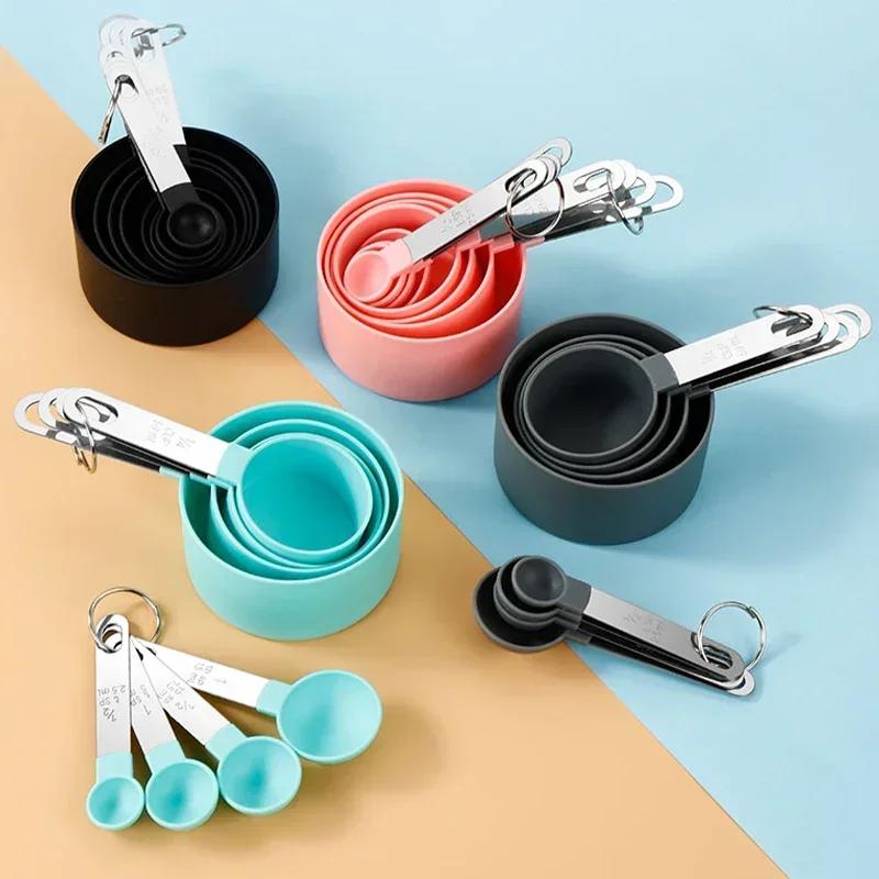 8Pcs Measuring Spoons Teaspoon Sugar Scoop Cake Baking Flour Measuring Cups Stainless Steel Handle Kitchen Measuring Tools 1