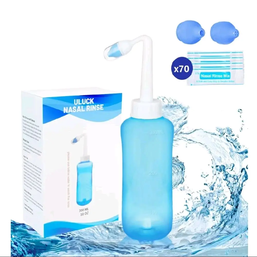 nasal wash, rince,  bottle with 70 salt sachets