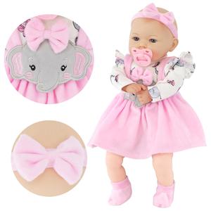 Bibi Doll ''Ellie'' 18" Lifelike Large Size Soft Bodied Baby Doll Girls Boys Toy Dolly With Sounds and Dummy Ellie Perfect Gift for Kids