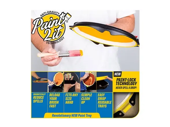 Paint2IT Magic Paint Tray - Anti-Gravity, Efficient Pallet Tray, 12oz Capacity