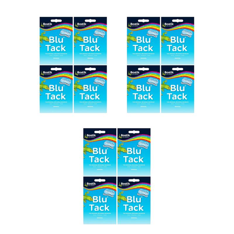 Bostik BLU TACK Original Adhesive Reusable Sticky Blue, Craft Art Clean Handy, DIY Strong Hold Stretching 60g 5