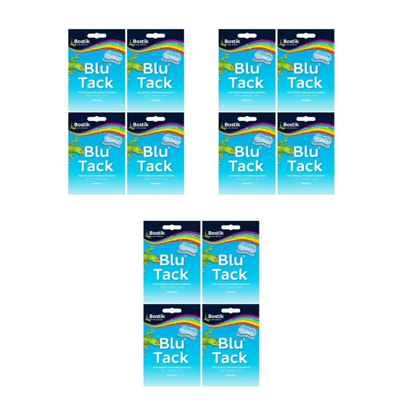Bostik BLU TACK Original Adhesive Reusable Sticky Blue, Craft Art Clean Handy, DIY Strong Hold Stretching 60g 5