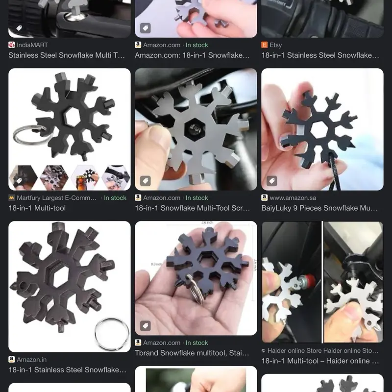 18in 1 snowflake design tool spanner set 4