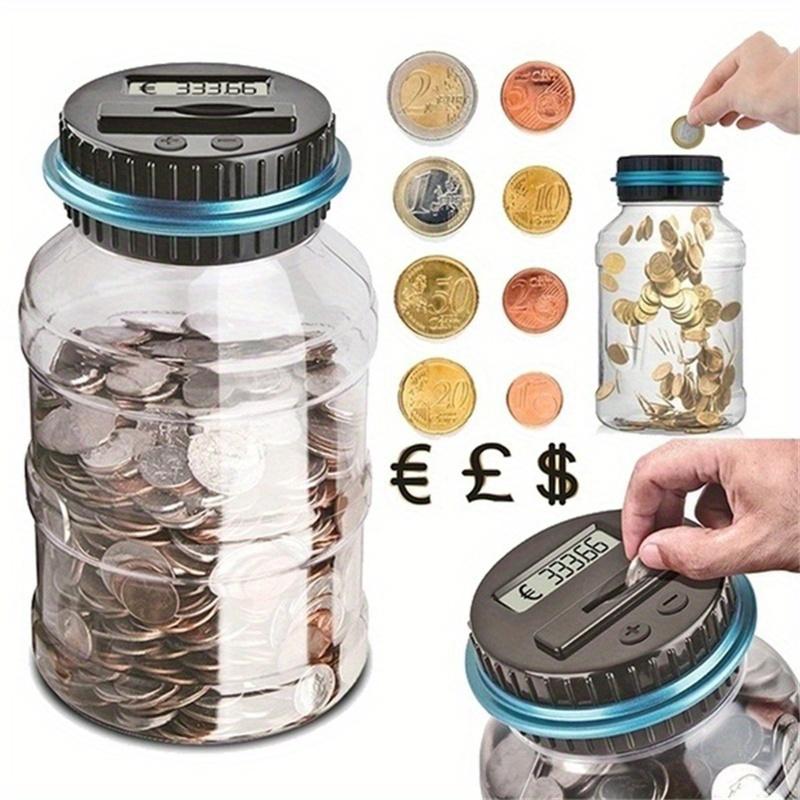 Product Introduction of Automated Coin Counting Jar - Large LCD Display - Money Saving Bank - Perfect Gift for Holidays Decor Piggy 1