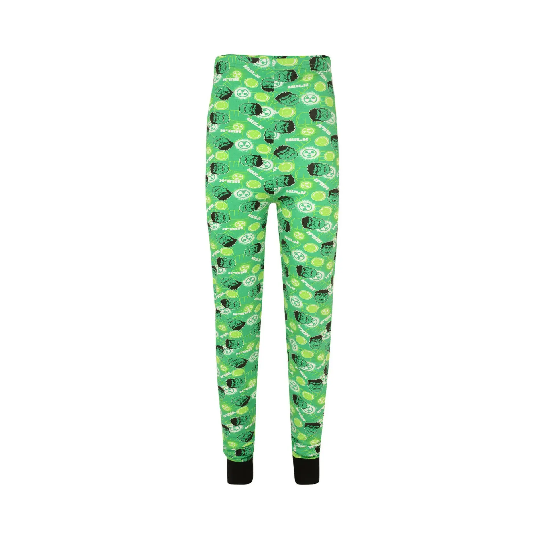 Boys Pyjama Bottoms Superhero Green Monster 6-12Y Slim Fit Lounge PJ Jogger Pants