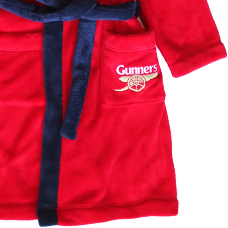 Official Arsenal F.C Boys Robe 7-8 Years Bathrobe Red & Blue 2