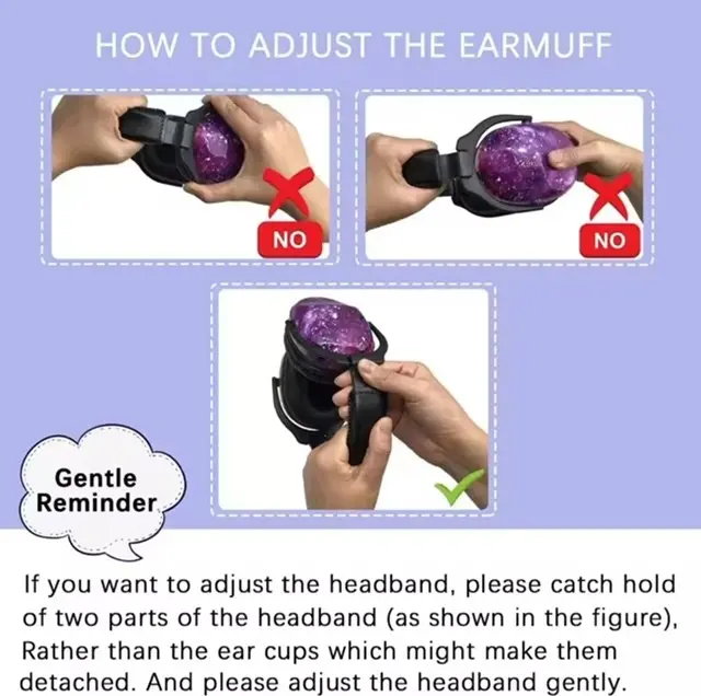 Ear Defenders for Kids - Noise cancelling ear protection with extra thick soft foam - Super comfortable - Starry Sky 4