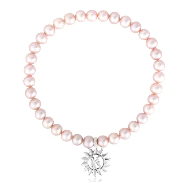 High Quality Grace Bracelet with Pretty Pink Pearls