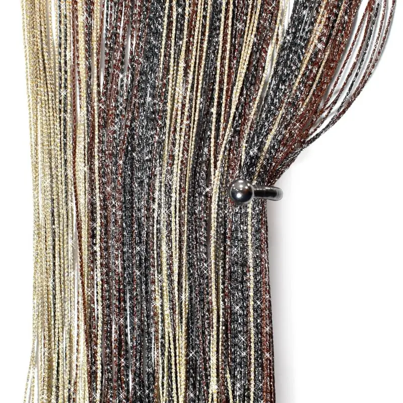 Glitter String Curtain Panel Door Screen Room Divider Voile Net Curtains