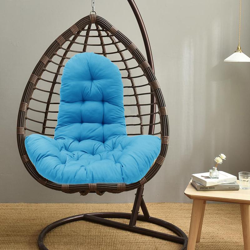 Lifeideas 6 Colors Thick Chair Seat Pad,Outdoor Tufted Hanging Egg Chair Cushion,Swing Chair Pad,Bench Cushion,Sun Lounger Rocking Cushion,Soft Basket Chair Seat Cushion,Hammock Chair Seat Pads,Sofa Cushion,Chair Seat Mat for Relaxer Patio Garden Lounge 5