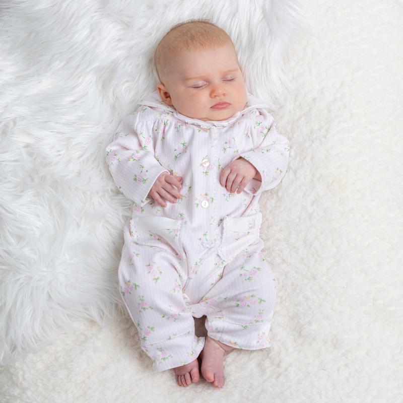 Emile et Rose Grace Pink Floral Print Pyjamas Premium Babywear 1