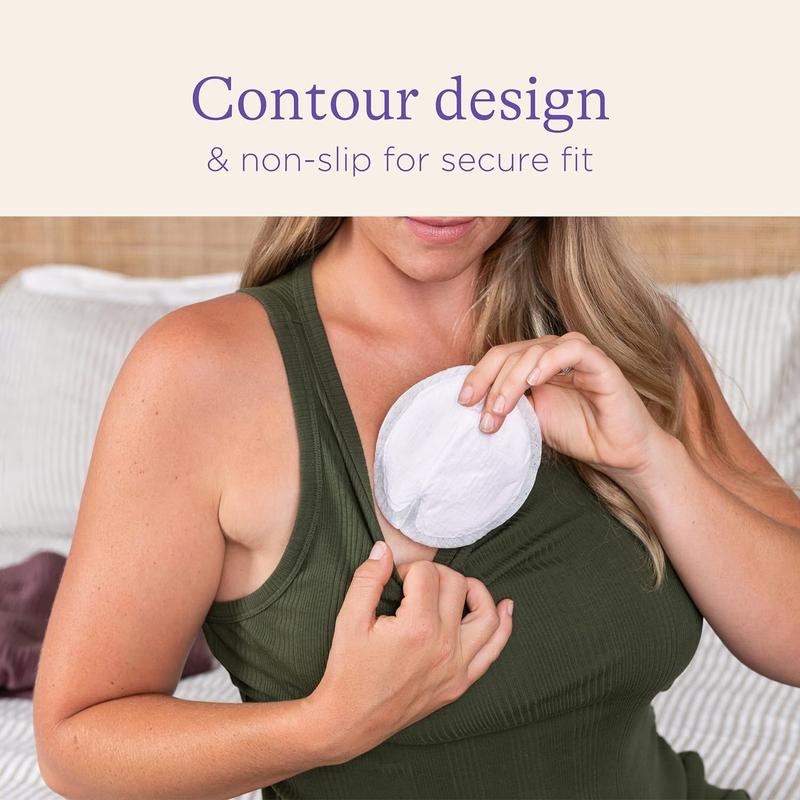 Disposable Breast Pads for nursing breastfeeding mothers, essential for hospital bag, thin super absorbent layers, discreet fit , 60 Count ( Pack of 1) | Free Shipping 1