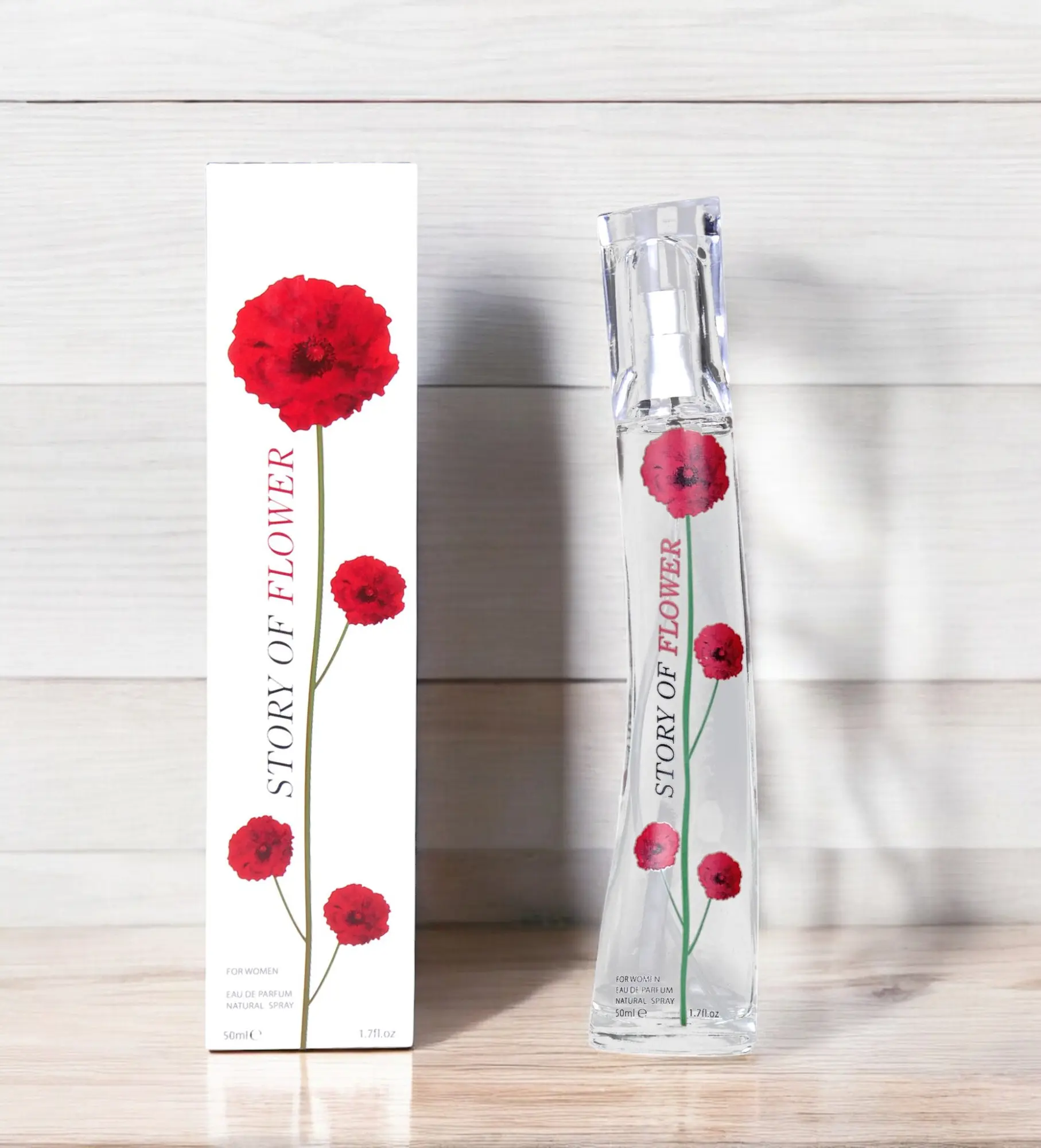 Beauty Madness Perfume 50ml Story Of Flower Floral EDP For Women Citrus Violet Rose Vanilla Musk