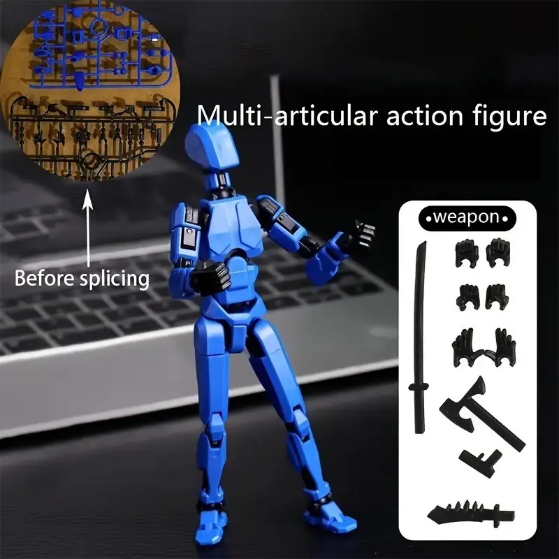 DIY 3D Action Figure Kit Dummy 13 D13 Joint Movable Polycarbonate Material for Creative Play 3D Printing 0