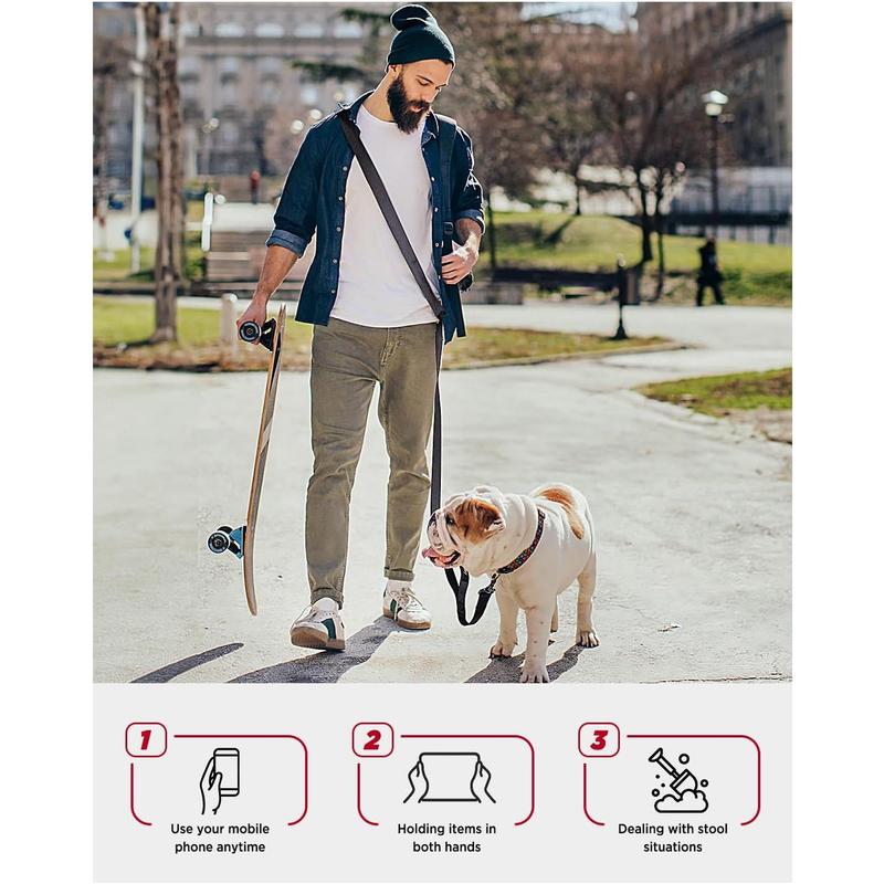 Hands Free Dog Leash, 8.2ft Multifunctional Crossbody Rope with Explosion-Proof Handle and Adjustable Training Hands Free Leash for Small, Medium &amp; Large Dogs Walking, Jogging and Running 4