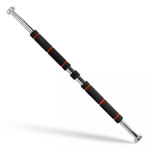 Door-Frame Pull-Up Bar, Wide Grip Heavy-Duty Metal and Foam Chin-Up Pole, Adjustable Great for Home Gyms, Fitness and Training