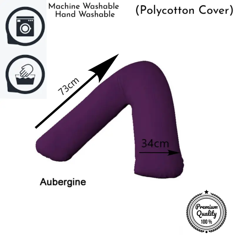 ARLINENS Polycotton V Support Pillowcase - Comfortable, Machine Washable, Available in Multiple Colors 1