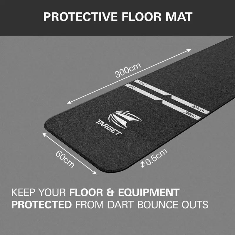TARGET Darts Dart Mat - World Champions Dart Oche Mat Floor Protector 2