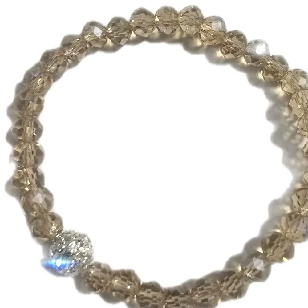 Luxe sparkle bracelets- hand made in the UK with silver plated bead Valentine's,  birthdays Mother's day gifts for her charm bracelet