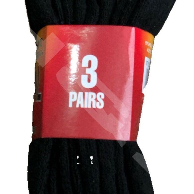 Ultimate 6 Pairs Mens Black Thermal Socks, Thick Warm Work Boot Socks Size 6-11 winter 2