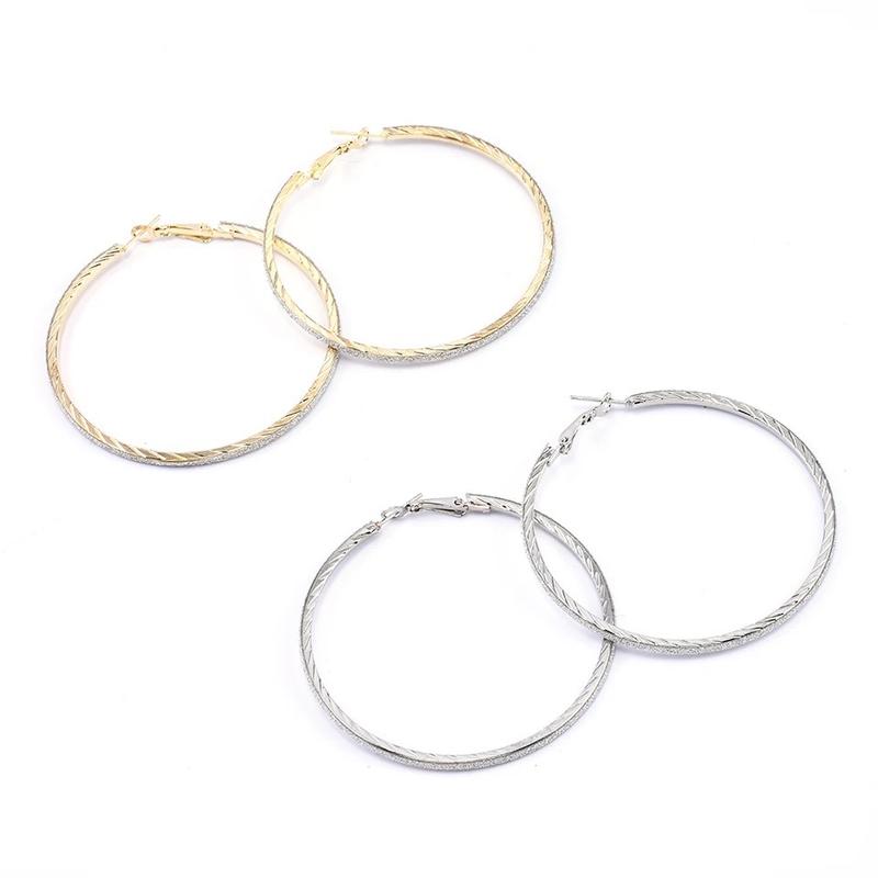 Large Solid Hoop Earrings, Gift Party Hoop Earrings, Gold Silver Hoop Earrings, Round Dangle Earrings, Gifts For Her, Shiny Hoop Earrings 3