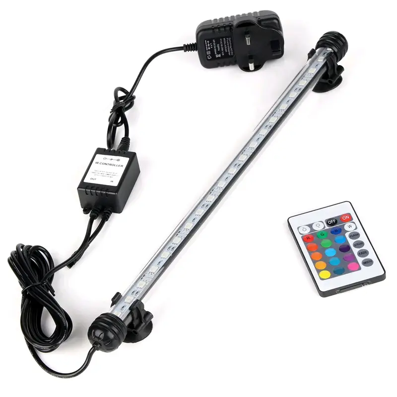 Fish Tank Light 28 CM LED Aquarium LightBlue LED Light Bar Stick Fish Tank 8