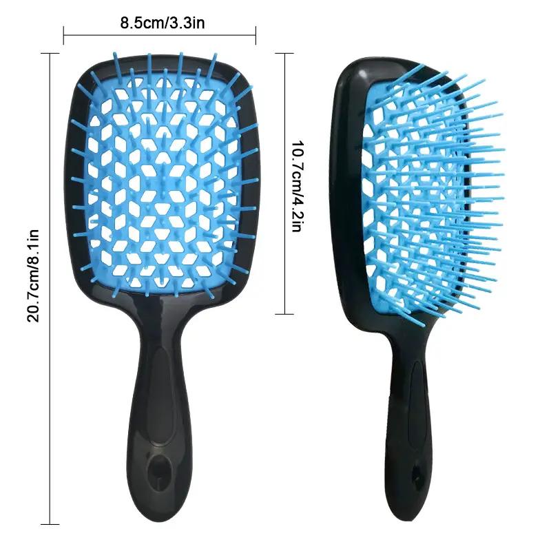 Detangling Hairdressing Comb Anti-Static Hollow Out Hair brush Scalp Massage Hair brush For All Hair Types Haircare Heatless tangleangel brush 4