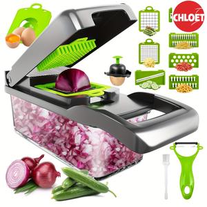 16 In 1 Kitchen Multifunctional Vegetable Cutter, Dicer, Slicer, Potato Shredder, Vegetable Cutting Tool, Slicer, Vegetable And Fruit Slicer